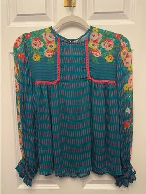 Blank London x Anthropologie Miranda Peasant Blouse